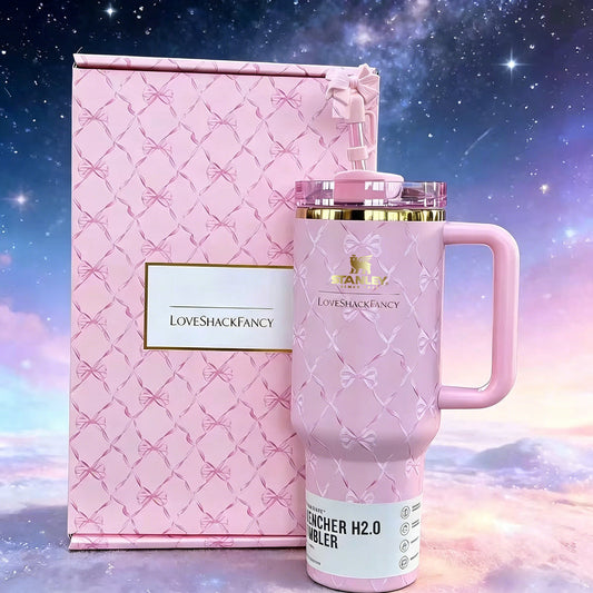Elevate Your Daily Hydration with the LoveShackFancy × Stanley Pink Tumbler