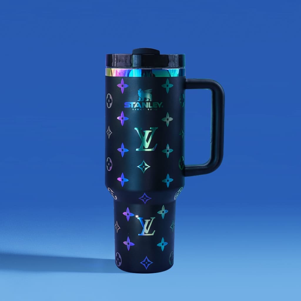 Iridescent Monogram Tumbler