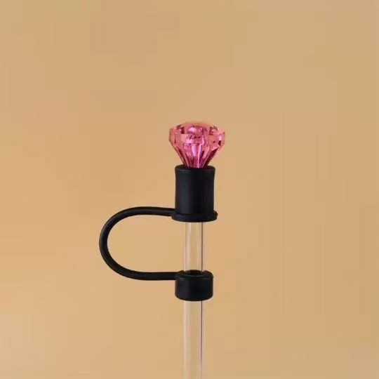 Crystal Charm Straw Topper( 4 pack )
