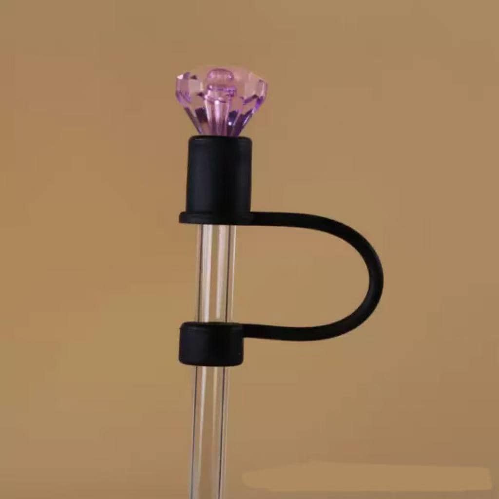 Crystal Charm Straw Topper( 4 pack )