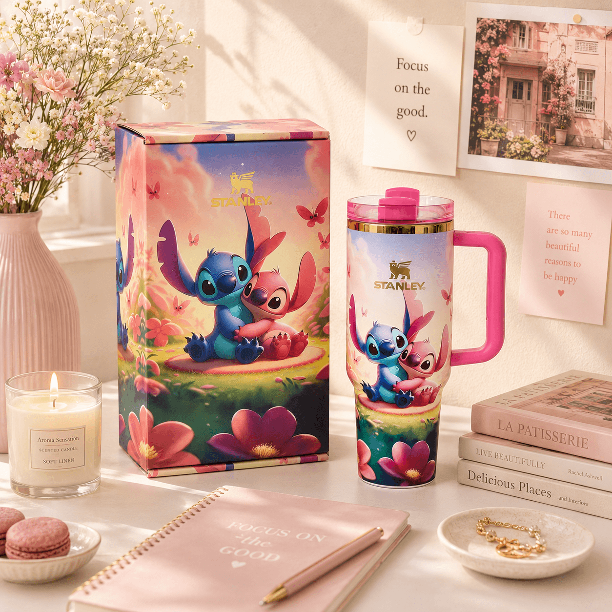 Tropical Stitch Hug Tumbler
