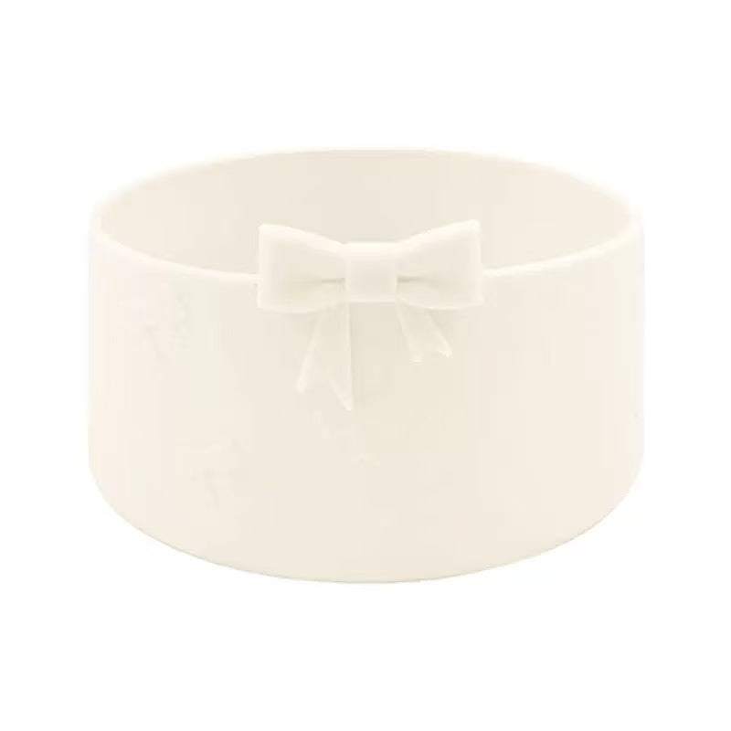 White ceramic bowl on a white background