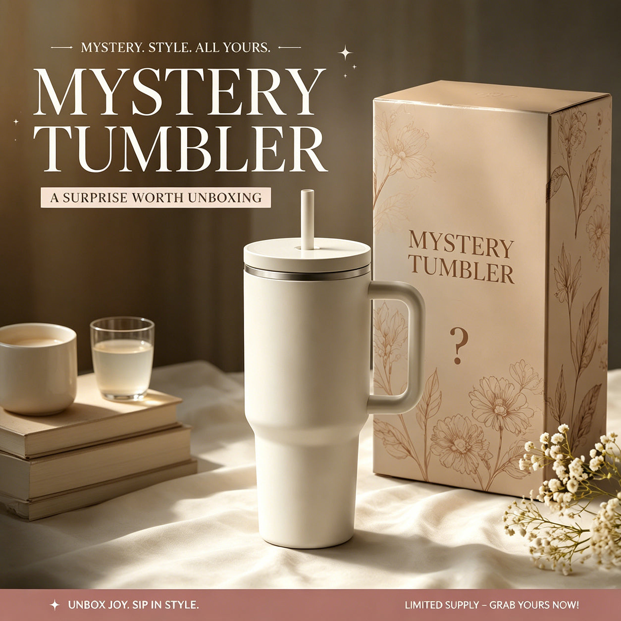 Buy a Cup Save $20 Mystery Tumbler Box