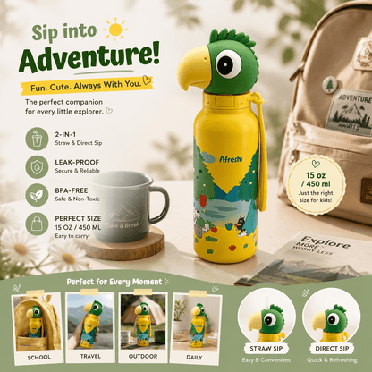 Parrot Adventure Water Bottle