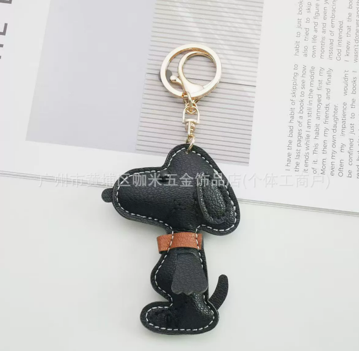 Classic Pup Leather Keychain(2 Pack)