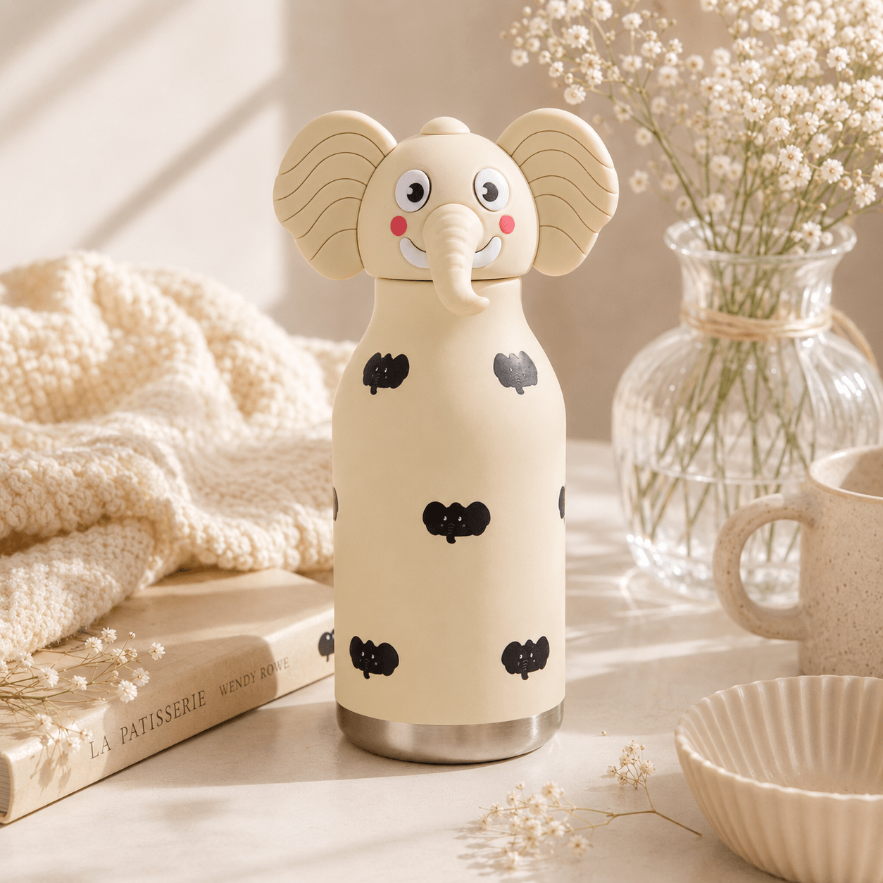 Cute Elephant Water Bottle