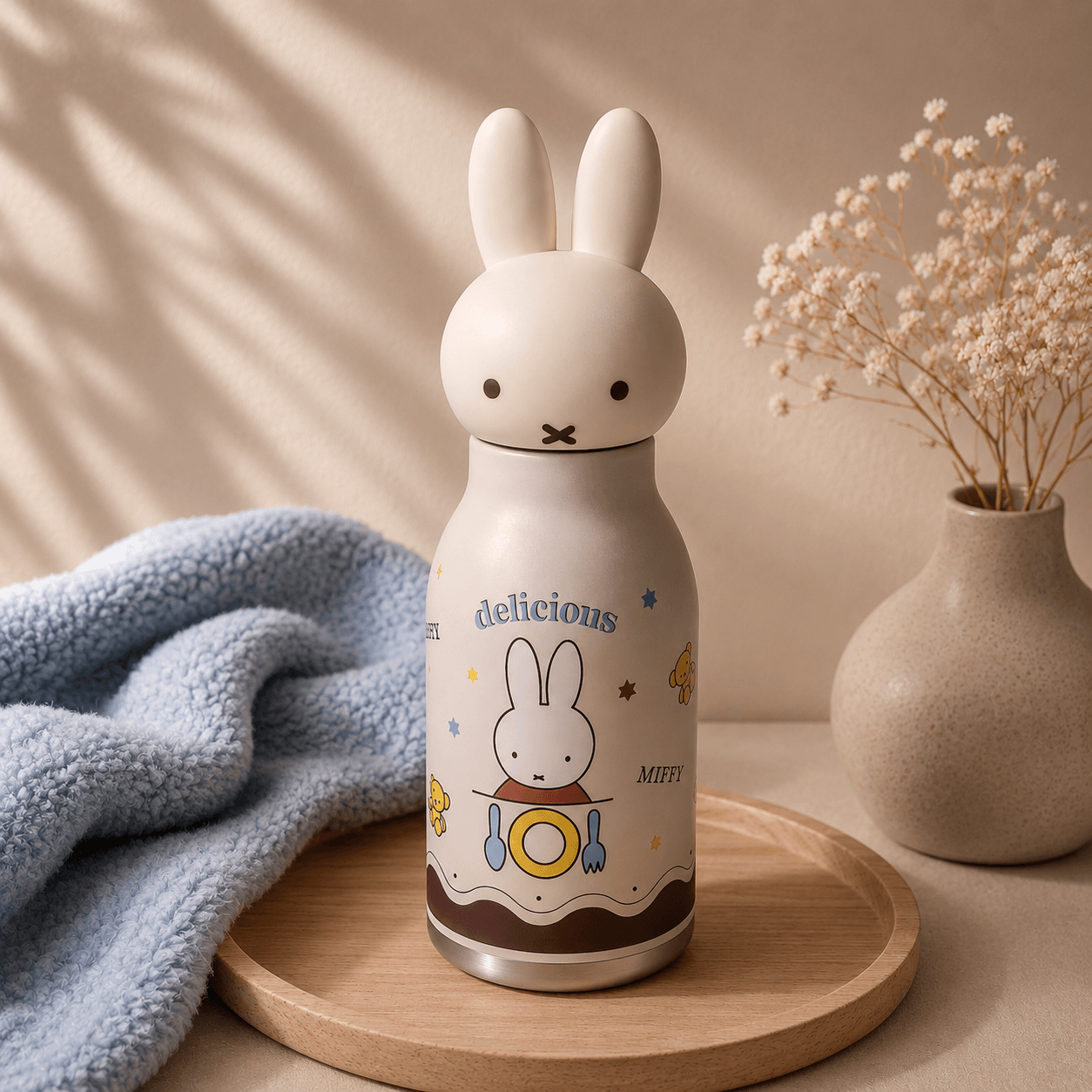 A delightful blend of functionality and playful design, this bunny-themed insulated bottle adds personality to every sip while making hydration more fun throughout the day.