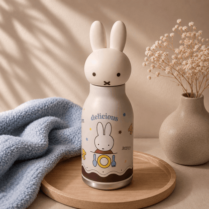 A delightful blend of functionality and playful design, this bunny-themed insulated bottle adds personality to every sip while making hydration more fun throughout the day.